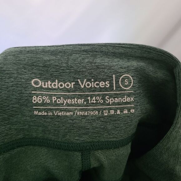 Outdoor Voices Emerald Warm Up Leggings - Picture 3 of 3